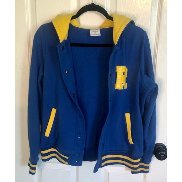 Riverdale High Archie Cheer Girls Varsity Jacket Blue & Yellow Women's Large - Picture 2 of 12